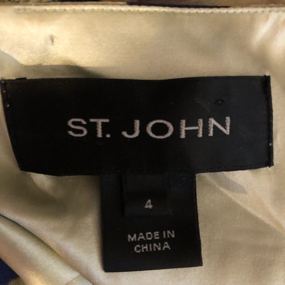 St John Silk Dress and Knit Jacket sz 4/8 - Picture 8 of 8